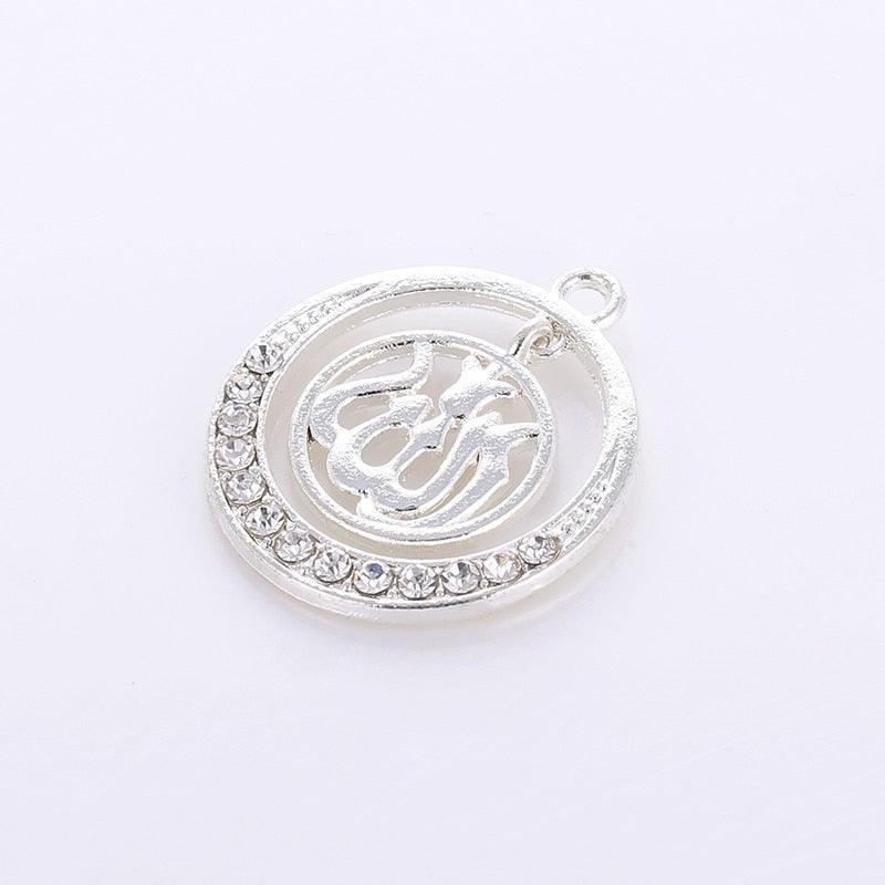 NEW Religious Islamic Muslim Allah Charms Cz Rhinestones Crescent Pendants For Eid al-Fitr - The Jewellery Supermarket