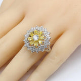 Ideal Birthday Gift - Silver 925 Yellow Zircon Jewellery Set - The Jewellery Supermarket