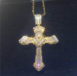 Luxury Cross Pendant AAA+ Cubic Zirconia Diamonds 925 Sterling silver Cross Pendants Necklaces - The Jewellery Supermarket