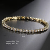 AMAZING Trendy Round AAA+ Cubic Zirconia Simulated Diamonds Tennis Bracelets Bangles for Women - The Jewellery Supermarket