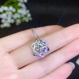 NEW High Quality Star of David Design 2ct Moissanite Diamond Religious Pendant Necklace - The Jewellery Supermarket