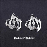 NEW Religious Islamic Muslim Allah Charms Cz Rhinestones Crescent Pendants For Eid al-Fitr - The Jewellery Supermarket