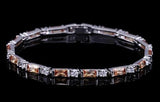 SUPERB Fashion AAA+ Cubic Zirconia Simulated Diamonds Charming Lovely Red Green Blue Tennis Bracelets - The Jewellery Supermarket