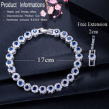 Classic Micro Pave Round AAA+ Cubic Zirconia Simulated Diamonds Yellow Gold Color Tennis Bracelets for Women - The Jewellery Supermarket
