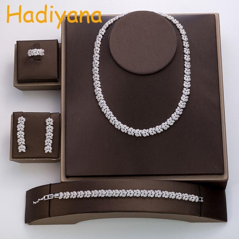 NEW ARRIVAL - Outstanding Luxury AAA+ Cubic Zirconia Diamonds Jewellery Set - The Jewellery Supermarket