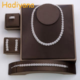 NEW ARRIVAL - Outstanding Luxury AAA+ Cubic Zirconia Diamonds Jewellery Set - The Jewellery Supermarket