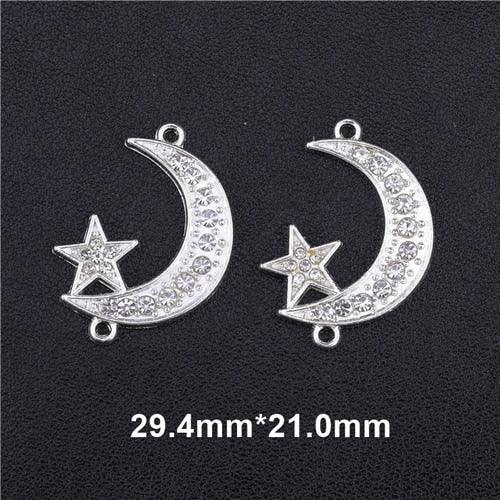 NEW Religious Islamic Muslim Allah Charms Cz Rhinestones Crescent Pendants For Eid al-Fitr - The Jewellery Supermarket