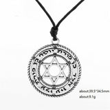NEW Hollow Out Star of David Seal of Solomon Talisman Jewish Pendant Necklace - The Jewellery Supermarket