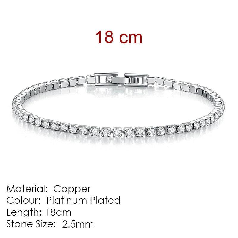 NEW Fashion AAA+ Zirconia Diamonds Charming Designer Multicolor Tennis Bracelets for Women - The Jewellery Supermarket