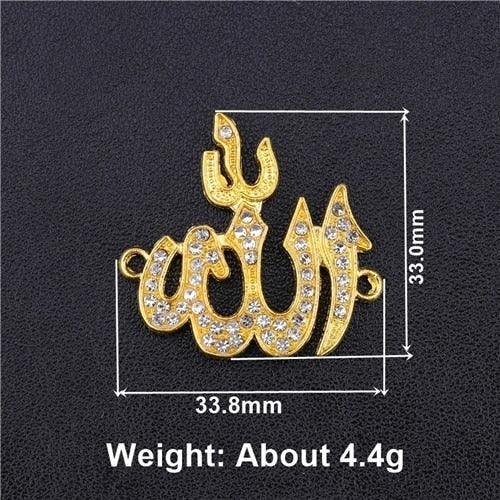 NEW Religious Islamic Muslim Allah Charms Cz Rhinestones Crescent Pendants For Eid al-Fitr - The Jewellery Supermarket