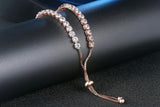 CHARMING Adjustable Colorful Birthstone AAA CZ Crystals MUlticolour Tennis Bracelets for Women - The Jewellery Supermarket