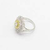 Ideal Birthday Gift - Silver 925 Yellow Zircon Jewellery Set - The Jewellery Supermarket