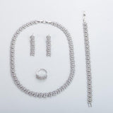 NEW ARRIVAL - Outstanding Luxury AAA+ Cubic Zirconia Diamonds Jewellery Set - The Jewellery Supermarket