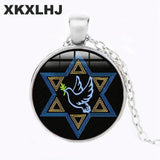 NEW Retro Jewish Shield Star Of David Hexagram Handmade Judaica Necklace Pendant - The Jewellery Supermarket