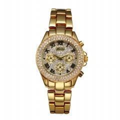 Wonderful Classic Roman Numbers Women Bling Fashion Casual Gold Colour Ladies Quartz Watch - The Jewellery Supermarket