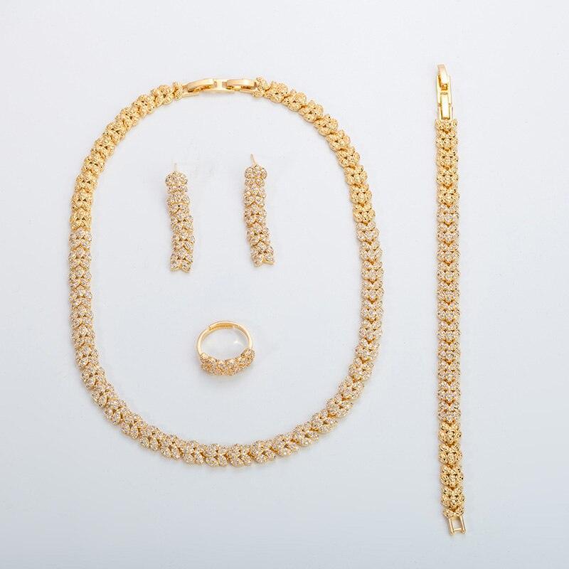 NEW ARRIVAL - Outstanding Luxury AAA+ Cubic Zirconia Diamonds Jewellery Set - The Jewellery Supermarket