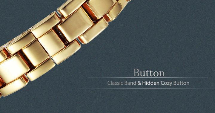 Wonderful Classic Roman Numbers Women Bling Fashion Casual Gold Colour Ladies Quartz Watch - The Jewellery Supermarket