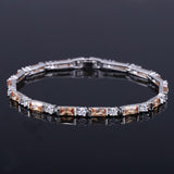 SUPERB Fashion AAA+ Cubic Zirconia Simulated Diamonds Charming Lovely Red Green Blue Tennis Bracelets - The Jewellery Supermarket