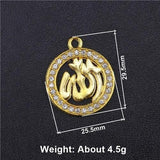 NEW Religious Islamic Muslim Allah Charms Cz Rhinestones Crescent Pendants For Eid al-Fitr - The Jewellery Supermarket