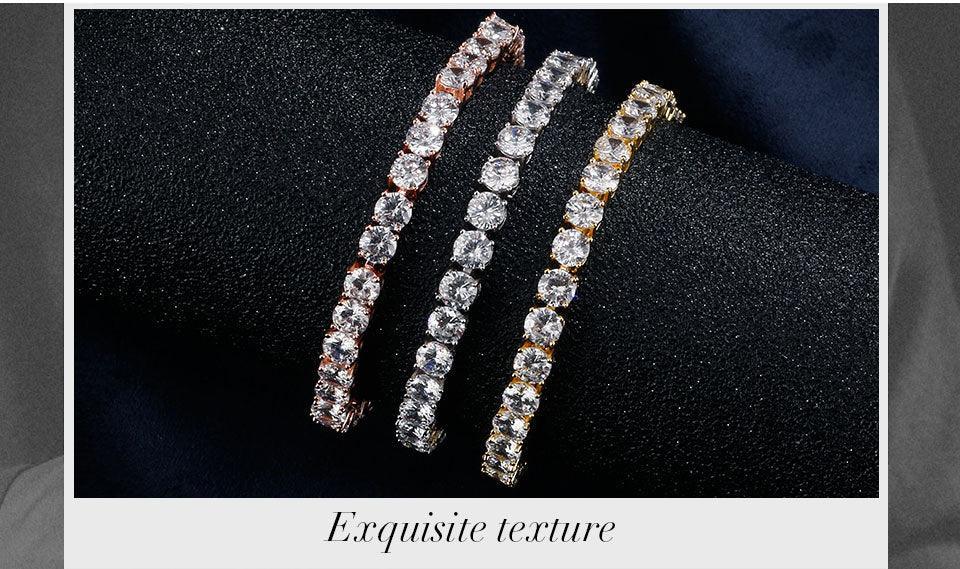 AMAZING Trendy Round AAA+ Cubic Zirconia Simulated Diamonds Tennis Bracelets Bangles for Women - The Jewellery Supermarket