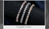 AMAZING Trendy Round AAA+ Cubic Zirconia Simulated Diamonds Tennis Bracelets Bangles for Women - The Jewellery Supermarket