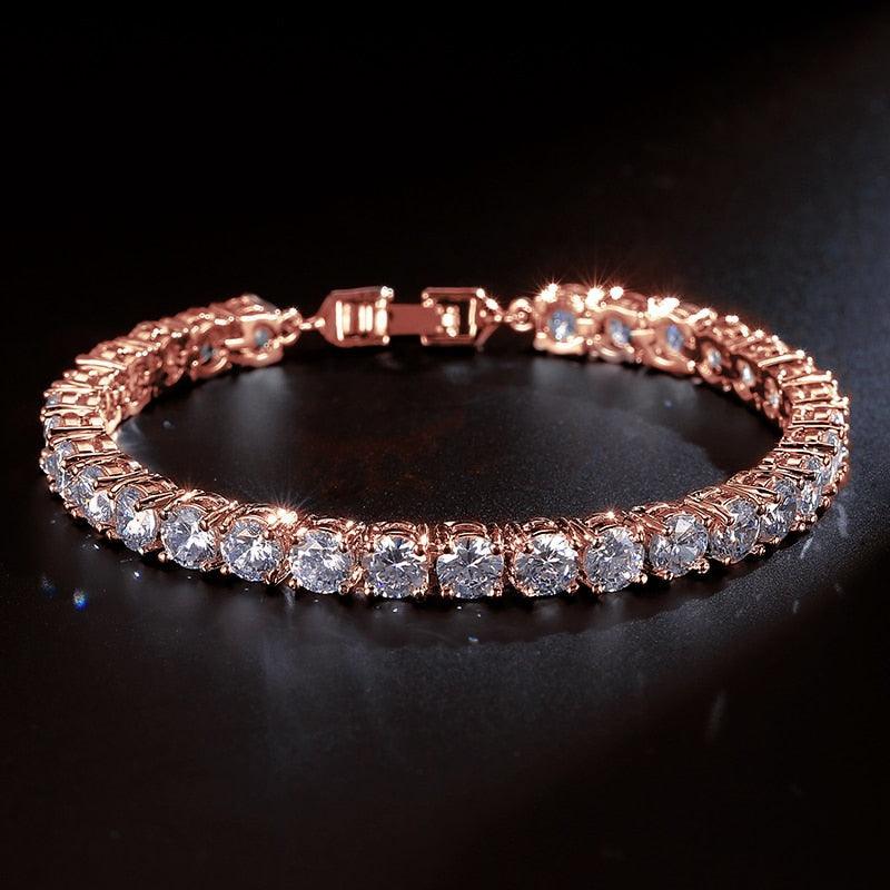 AMAZING Trendy Round AAA+ Cubic Zirconia Simulated Diamonds Tennis Bracelets Bangles for Women - The Jewellery Supermarket