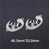 NEW Religious Islamic Muslim Allah Charms Cz Rhinestones Crescent Pendants For Eid al-Fitr - The Jewellery Supermarket