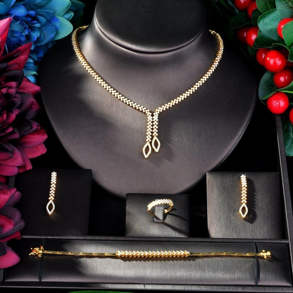 NEW - Shining Brilliant AAA+ Cubic Zirconia Diamonds Jewellery Set - The Jewellery Supermarket