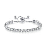 CHARMING Adjustable Colorful Birthstone AAA CZ Crystals MUlticolour Tennis Bracelets for Women - The Jewellery Supermarket