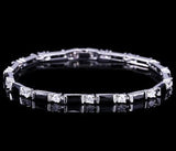 SUPERB Fashion AAA+ Cubic Zirconia Simulated Diamonds Charming Lovely Red Green Blue Tennis Bracelets - The Jewellery Supermarket