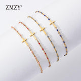 Boho Gold Colour Charming Thin Style Fashion Chain Jesus Christian Stainless Steel Bracelets - Religious Jewellery - The Jewellery Supermarket