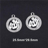 NEW Religious Islamic Muslim Allah Charms Cz Rhinestones Crescent Pendants For Eid al-Fitr - The Jewellery Supermarket