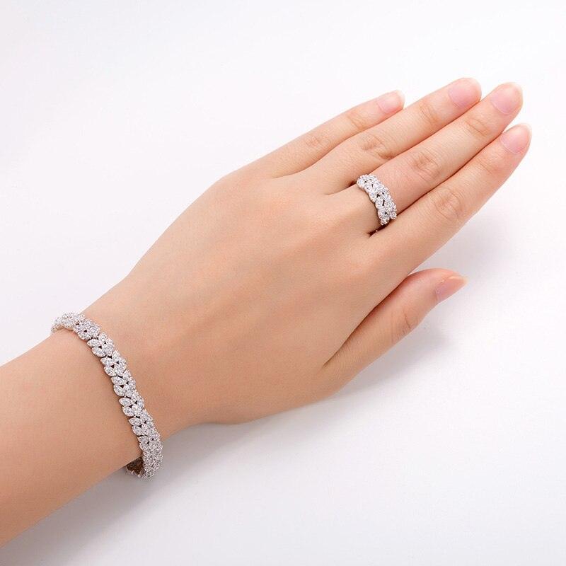 NEW ARRIVAL - Outstanding Luxury AAA+ Cubic Zirconia Diamonds Jewellery Set - The Jewellery Supermarket