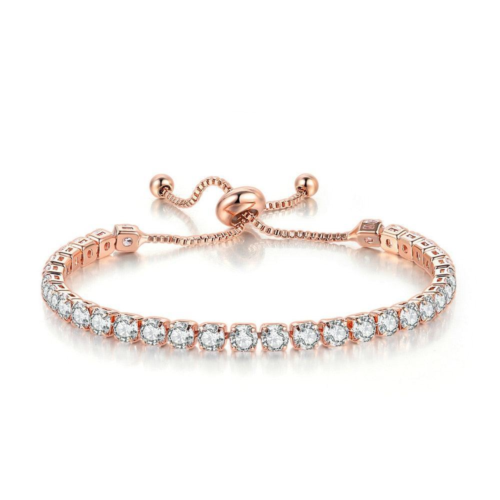 CHARMING Adjustable Colorful Birthstone AAA CZ Crystals MUlticolour Tennis Bracelets for Women - The Jewellery Supermarket