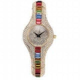 Terrific Top Brand Womens Bling Fashion Simulated Diamonds Luxury Ladies Metal Watch - Ideal Gifts - The Jewellery Supermarket