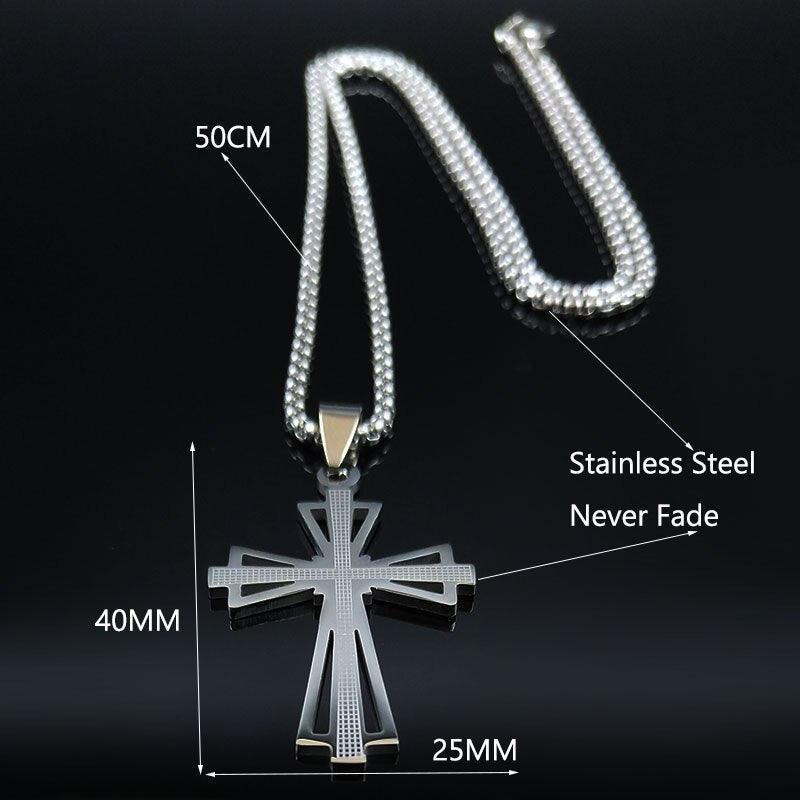 Marvellous Gold Color Chain Christian Cross Stainless Steel Necklace - Religious Jewellery - The Jewellery Supermarket