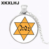 NEW Retro Jewish Shield Star Of David Hexagram Handmade Judaica Necklace Pendant - The Jewellery Supermarket