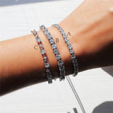 AMAZING Trendy Round AAA+ Cubic Zirconia Simulated Diamonds Tennis Bracelets Bangles for Women - The Jewellery Supermarket