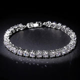 AMAZING Trendy Round AAA+ Cubic Zirconia Simulated Diamonds Tennis Bracelets Bangles for Women - The Jewellery Supermarket