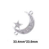 NEW Religious Islamic Muslim Allah Charms Cz Rhinestones Crescent Pendants For Eid al-Fitr - The Jewellery Supermarket