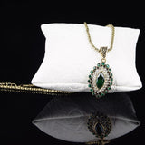 NEW Green Crystal Flower Statement Necklace Earring Ring Fashion Rhinestone Luxury Jewellery Set - The Jewellery Supermarket