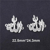NEW Religious Islamic Muslim Allah Charms Cz Rhinestones Crescent Pendants For Eid al-Fitr - The Jewellery Supermarket