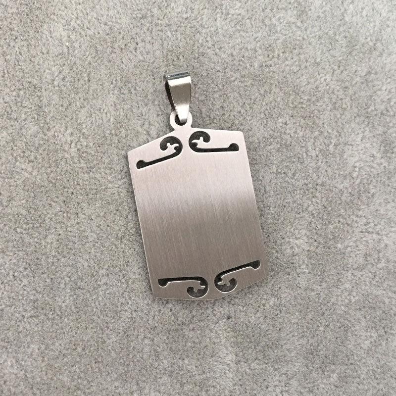 NEW Titanium Steel Pendant Muslim Allah Ayat Al-Kursi Quran Verse Pendant Necklace - The Jewellery Supermarket