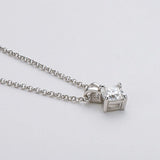 Fabulous 1 Carat D Color Princess/Cushion High Quality Moissanite Diamonds Pendant Necklace - Luxury Jewellery - The Jewellery Supermarket