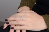 Charming Trendy Cross  Silver 925 Religious Adjustable Rings For Women - Christian Jewellery - The Jewellery Supermarket