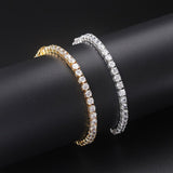 Crystal Tennis Bracelets for Women - Luxury AAA+ Cubic Zirconia Simulated Diamonds Gold Colour Jewellery - The Jewellery Supermarket