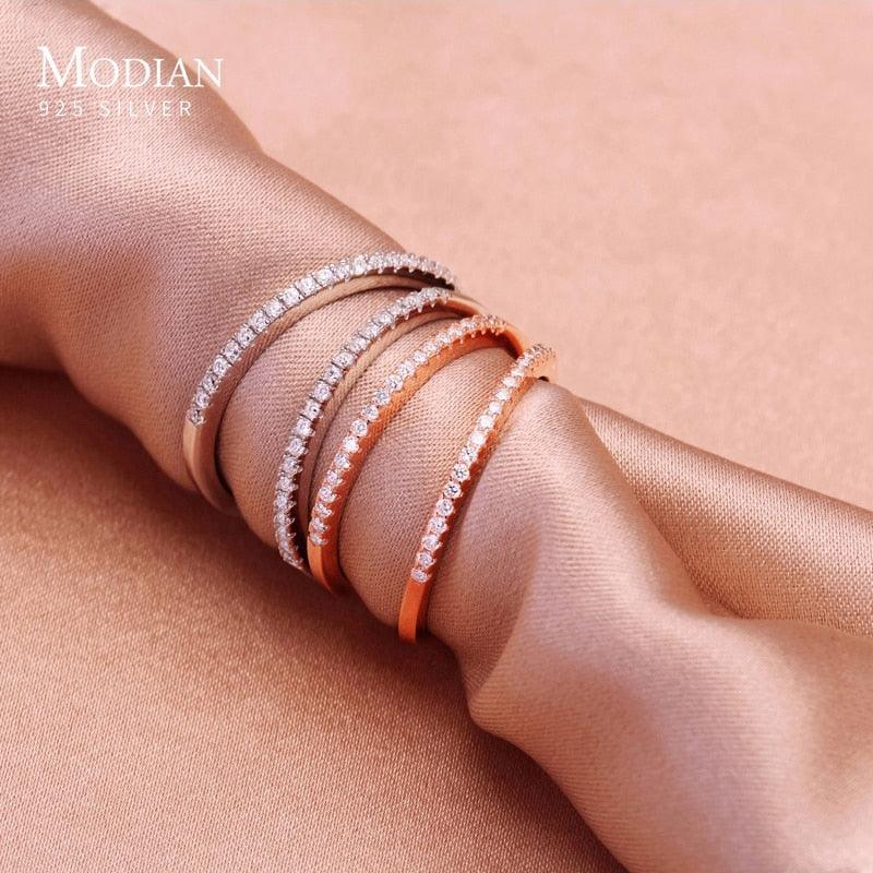 GREAT GIFT IDEAS -Silver AAA+ Cubic Zirconia Diamonds Engagement Ring - The Jewellery Supermarket