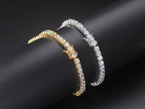 Crystal Tennis Bracelets for Women - Luxury AAA+ Cubic Zirconia Simulated Diamonds Gold Colour Jewellery - The Jewellery Supermarket
