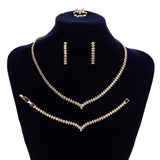 NEW ARRIVAL - Simple Lovely Ladies AAA+ Cubic Zirconia Diamonds jewellery Set - The Jewellery Supermarket