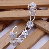 Fireworks Design Silver Necklace Earring Bracelet Rings Jewellery set for women - Charming Fashion Jewellery - The Jewellery Supermarket